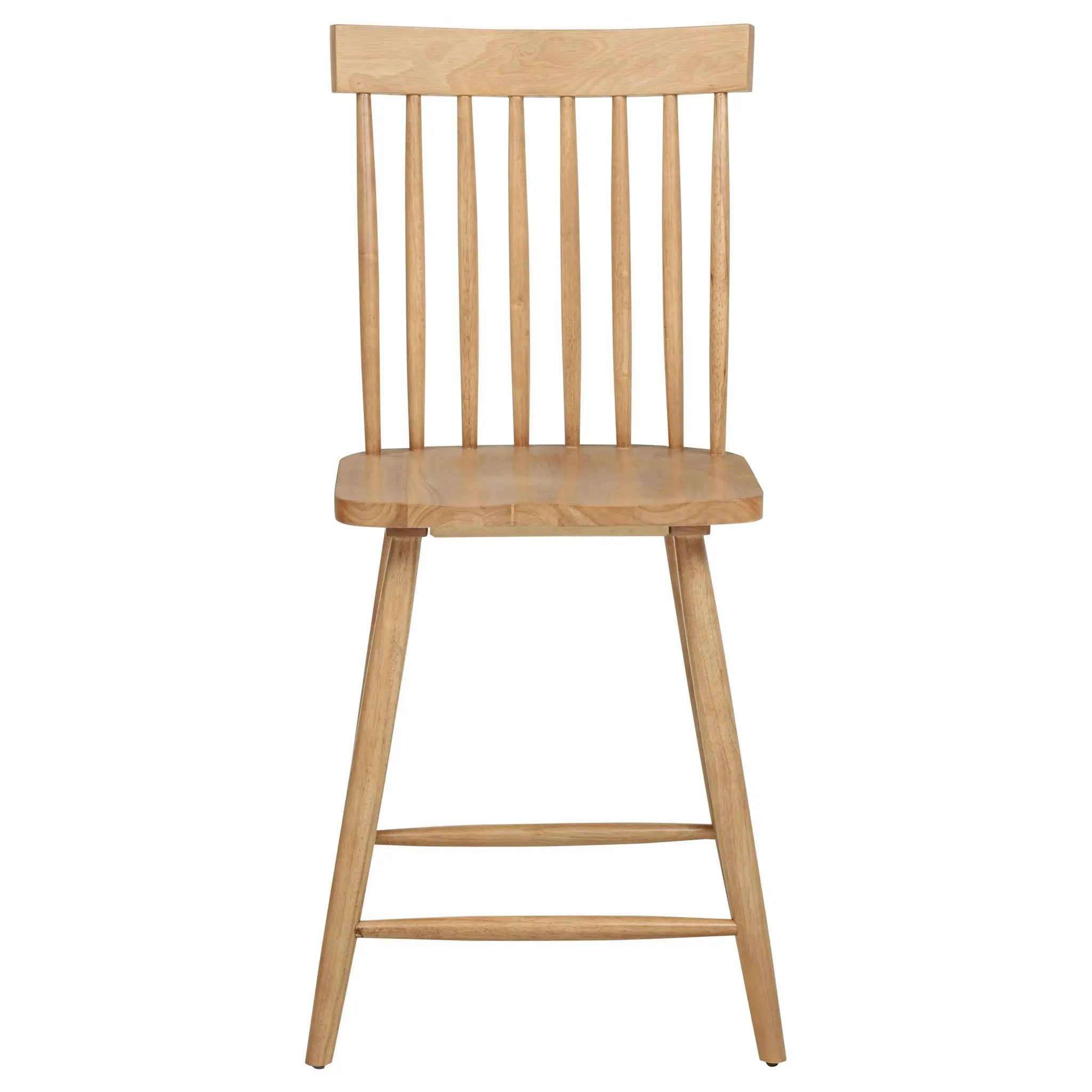 Andrews Windsor Counter Height Dining Side Chair Light Ash (Set of 2) by Unique Piece Furniture