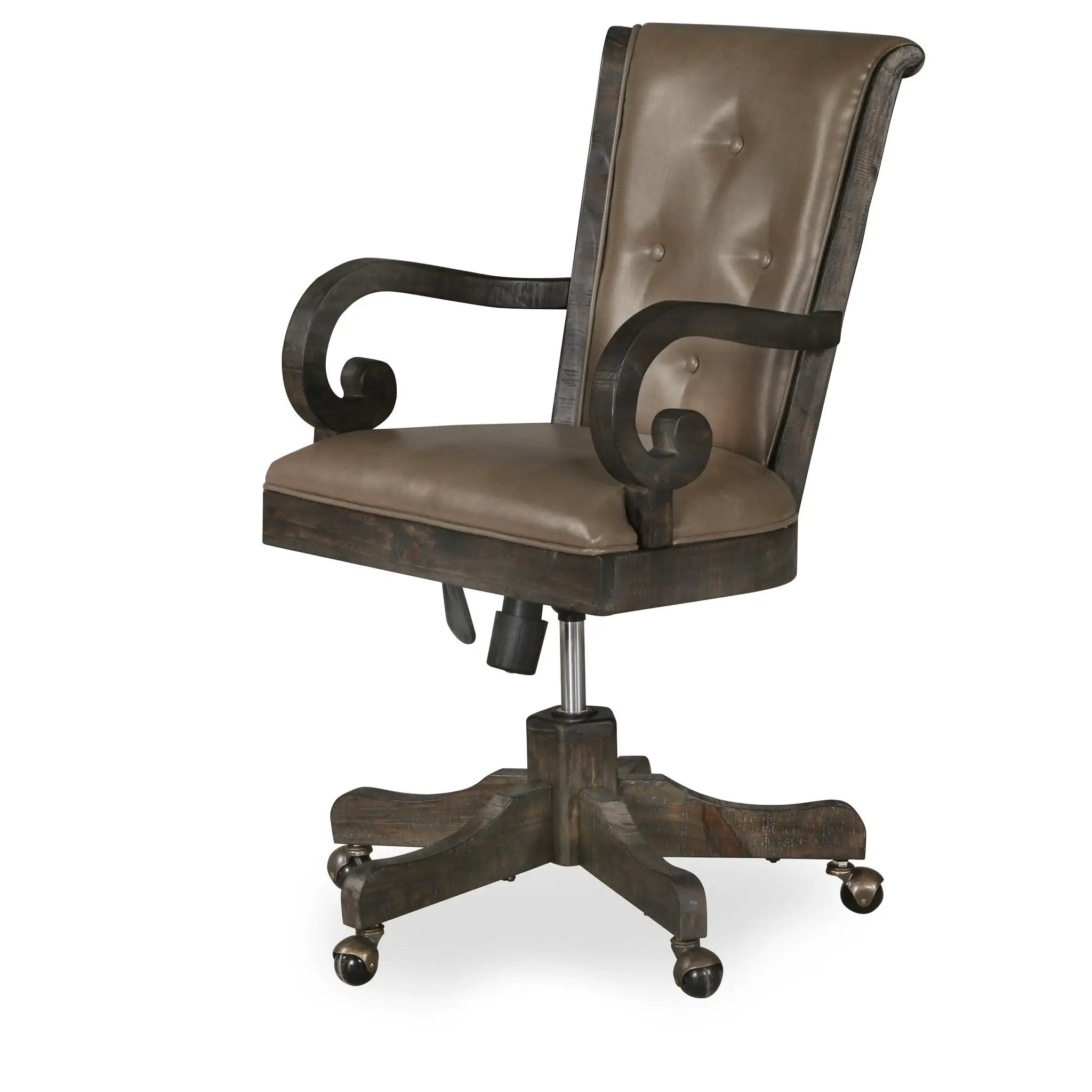 Bellamy - Fully Upholstered Desk Chair - Peppercorn by Unique Piece Furniture