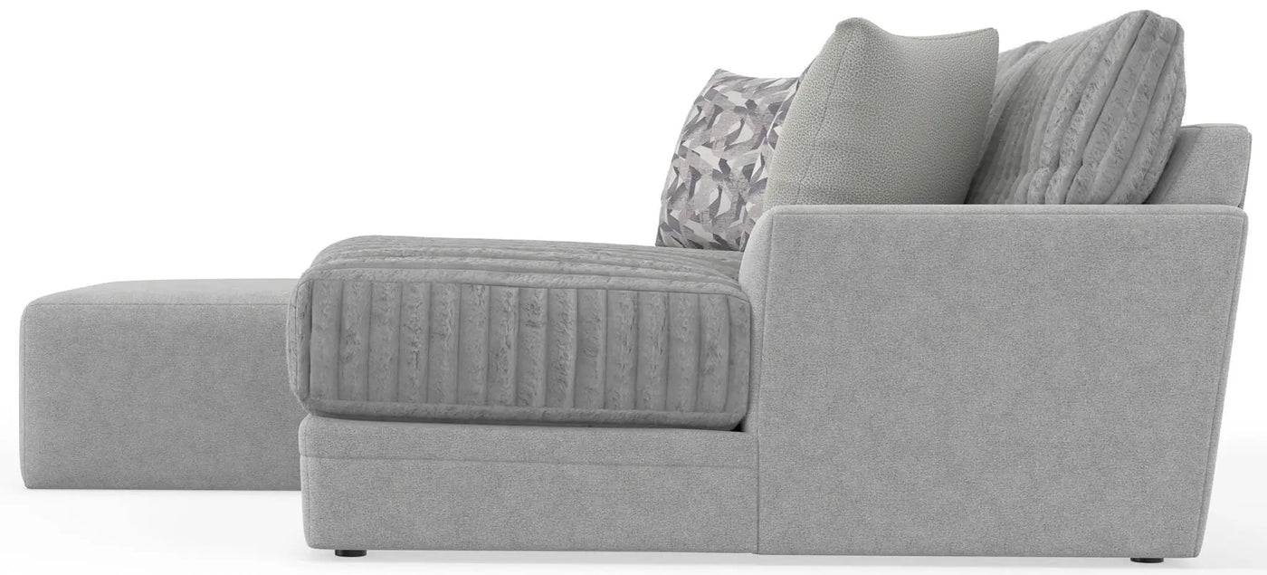 Titan - Sectional With Comfort Coil Seating, Cocktail Ottoman And Accent Pillows Included by Unique Piece Furniture
