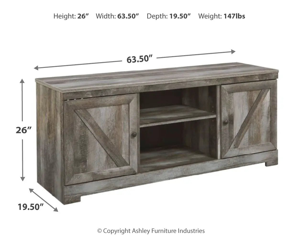 Wynnlow - TV Stand With Fireplace Option by Unique Piece Furniture