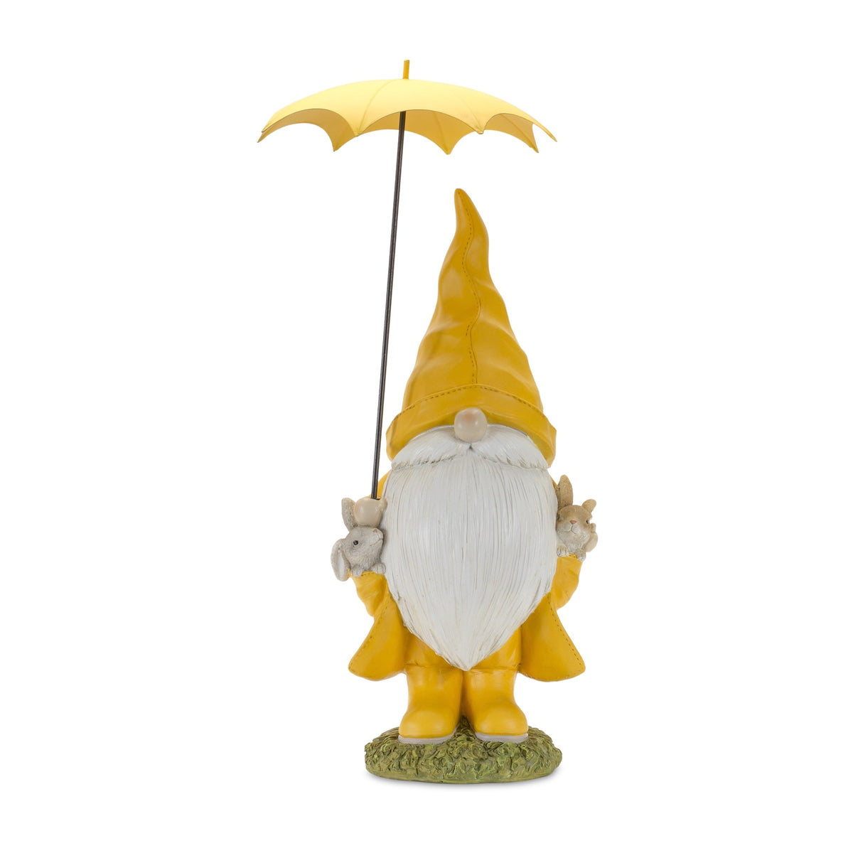 Garden gnome with umbrella and woodland animals (set of 2), photo 2 of 5
