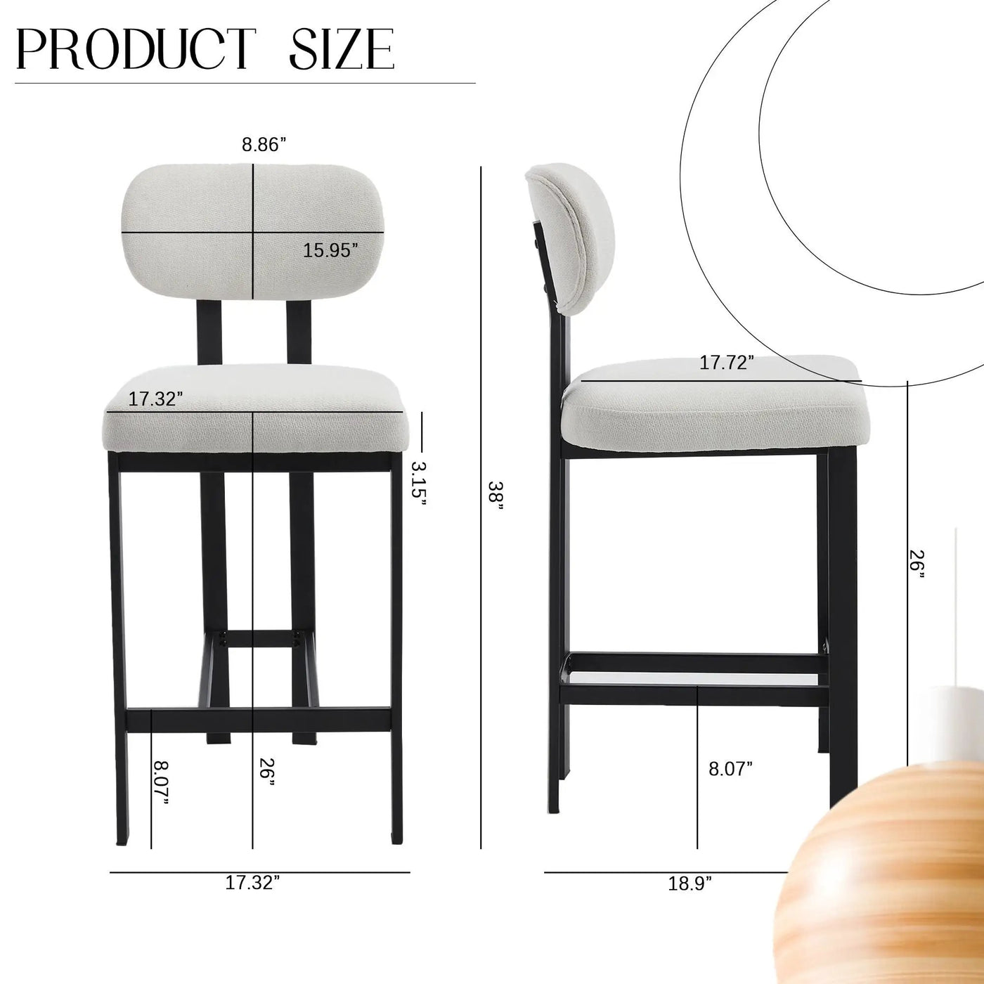 Modern Counter Height Stools (Set of 2) by HouseOfZazla