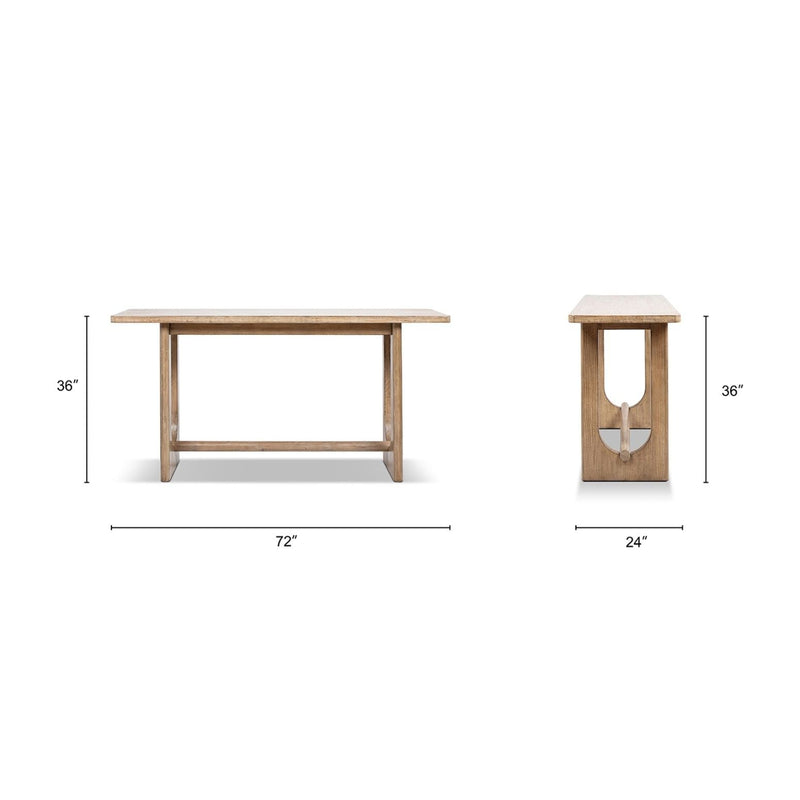 Turnkey - Trestle Console Table - Antique Brown by HouseOfZazla