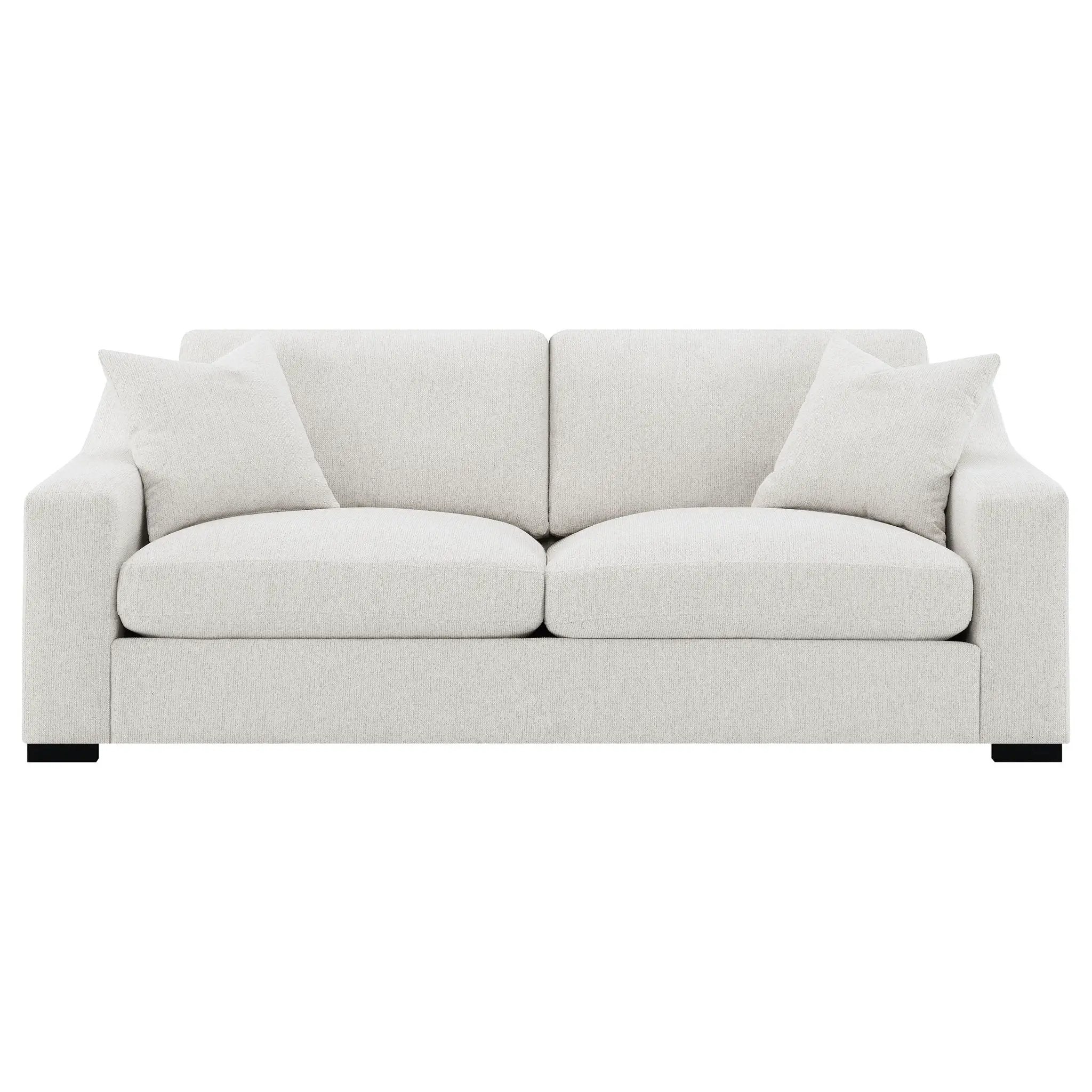 Ashlyn Fabric Upholstered Track Arm Sofa Sand by Unique Piece Furniture