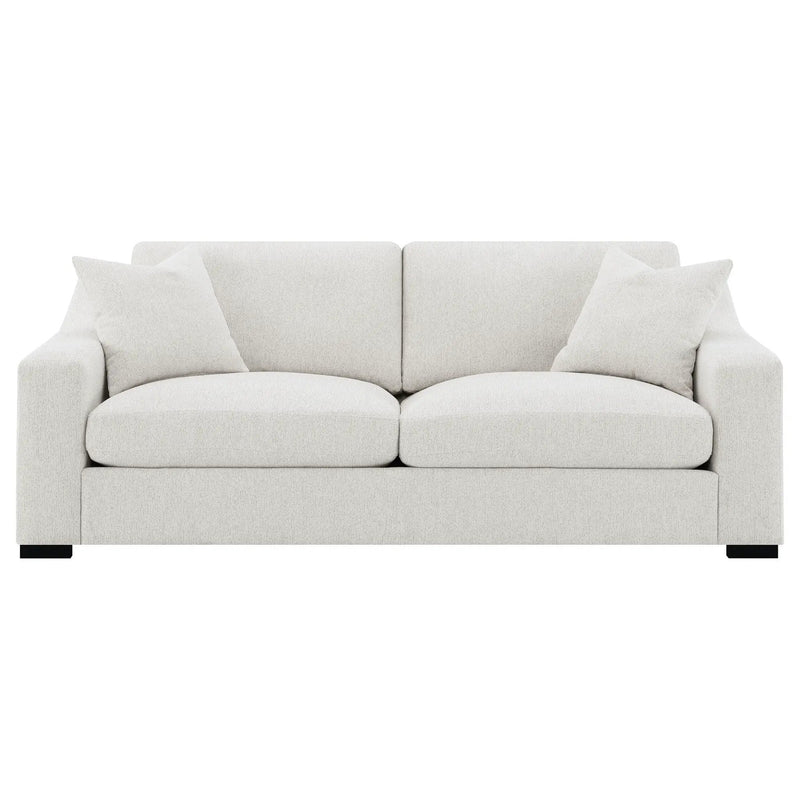 Ashlyn Fabric Upholstered Track Arm Sofa Sand by Unique Piece Furniture