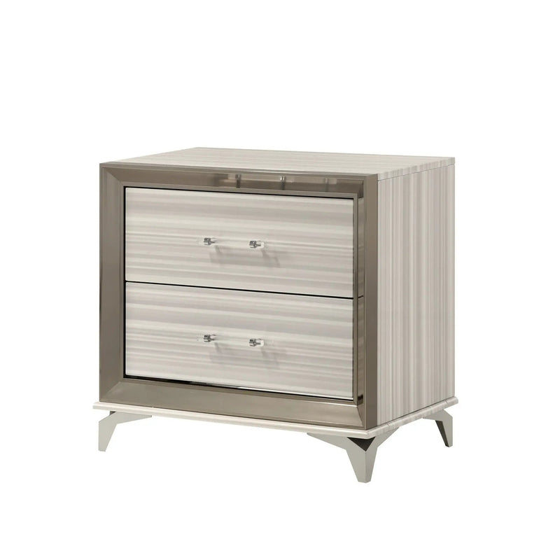 Star - 5 Pieces Bedroom Set Modern Design With LED by Unique Piece Furniture