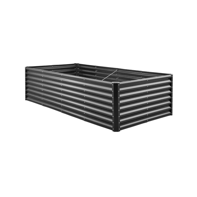 Metal Raised Garden Bed - 8 x 4 x 2 ft Outdoor Planter by HouseOfZazla