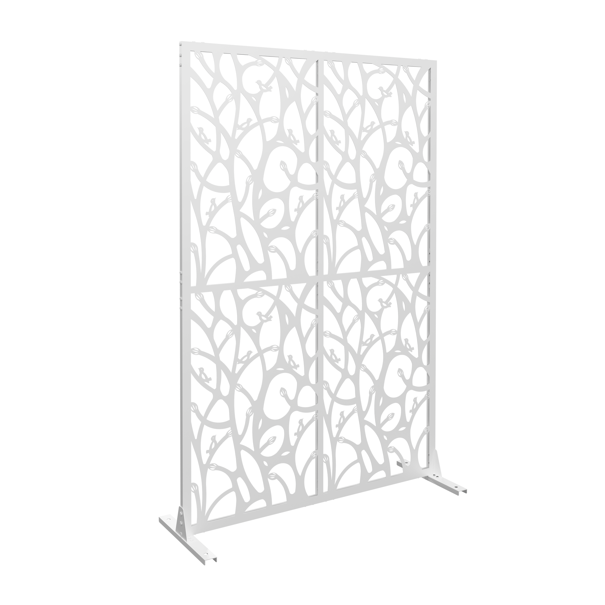 Metal Privacy Screens W3.8Ft x H6Ft Outdoor and Indoor Divider by HouseOfZazla