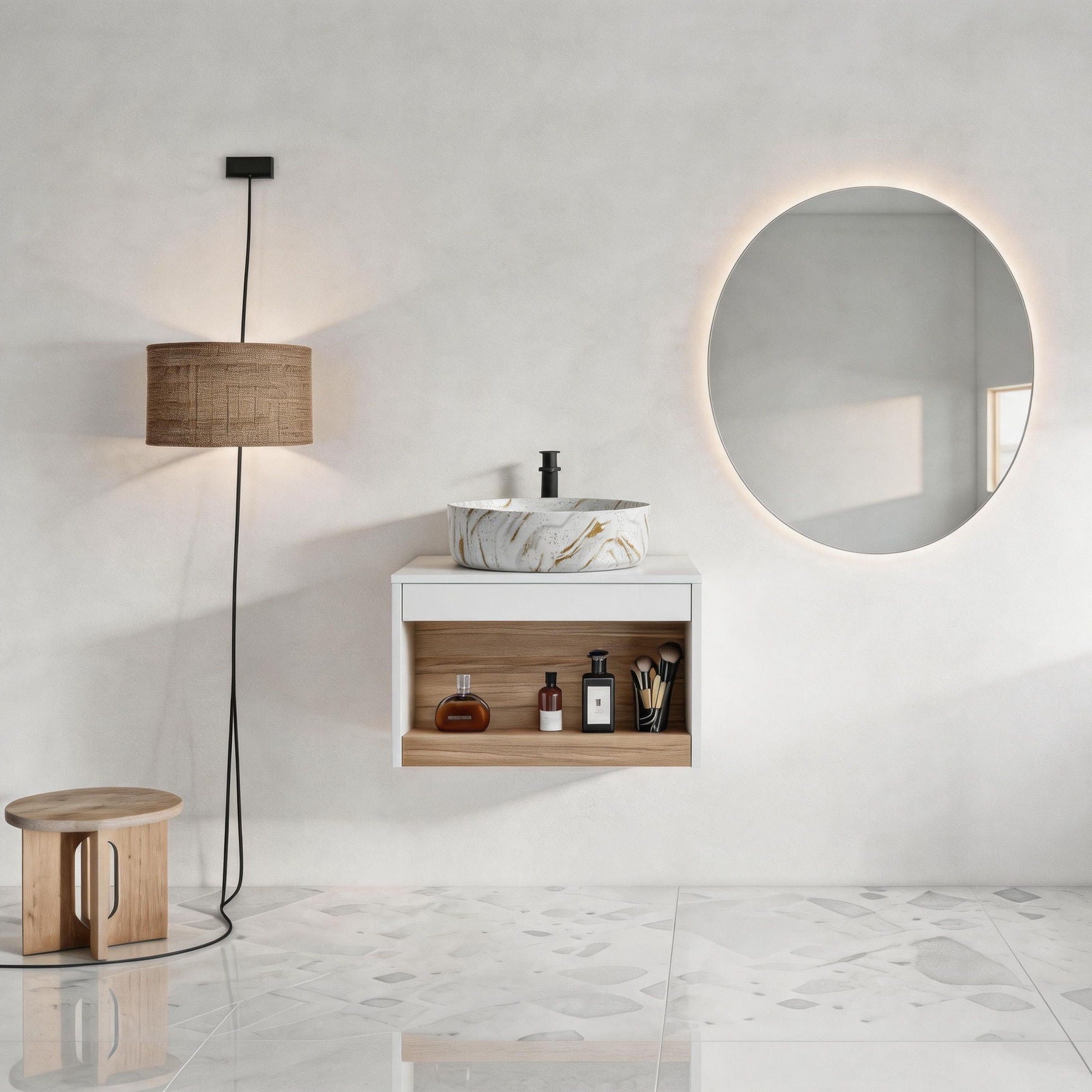 Floating Bathroom Vanity With Vessel Sink by Unique Piece Furniture