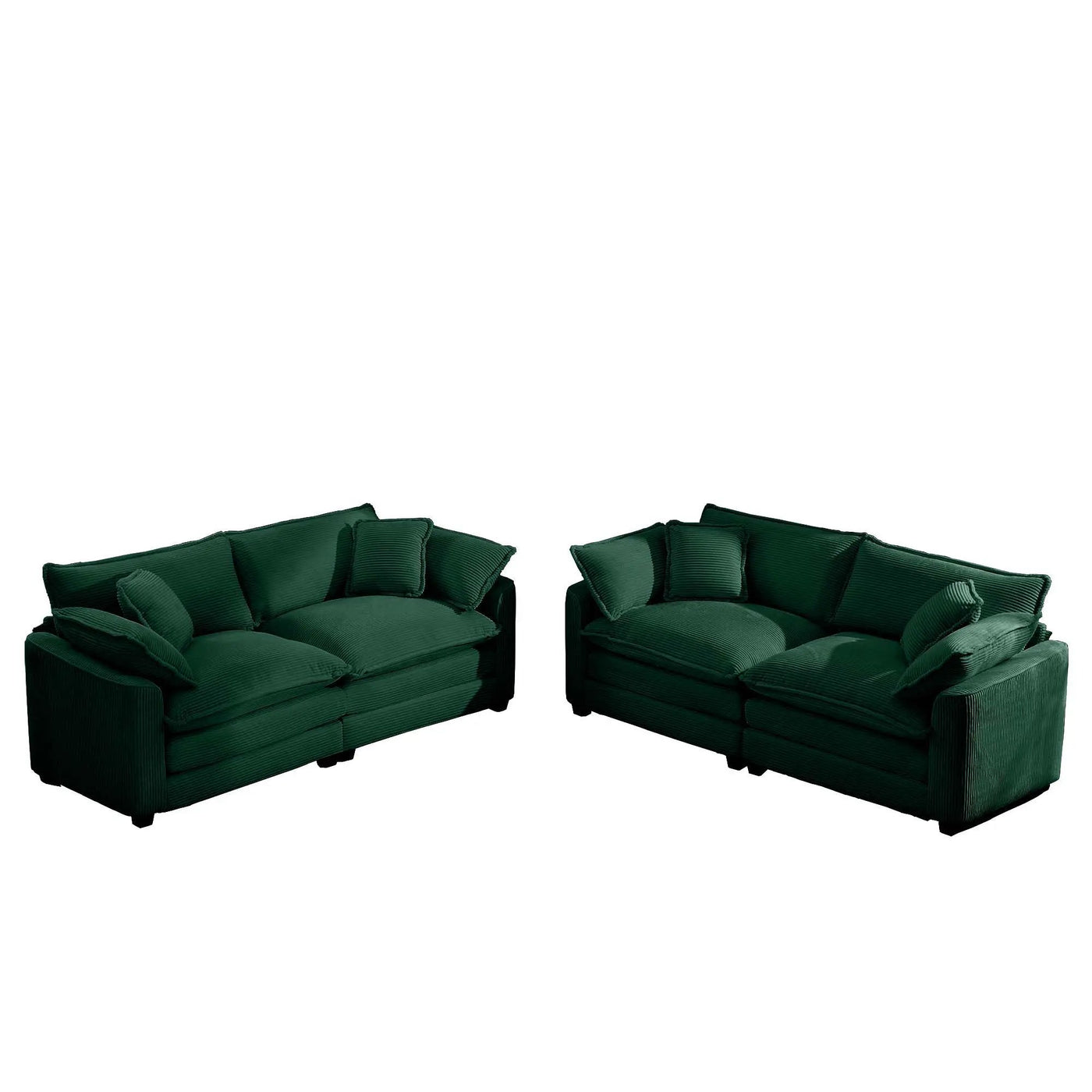 Elegant Oversized Sectional Sofa Set With Deep Seats And Flexible Layout by HouseOfZazla