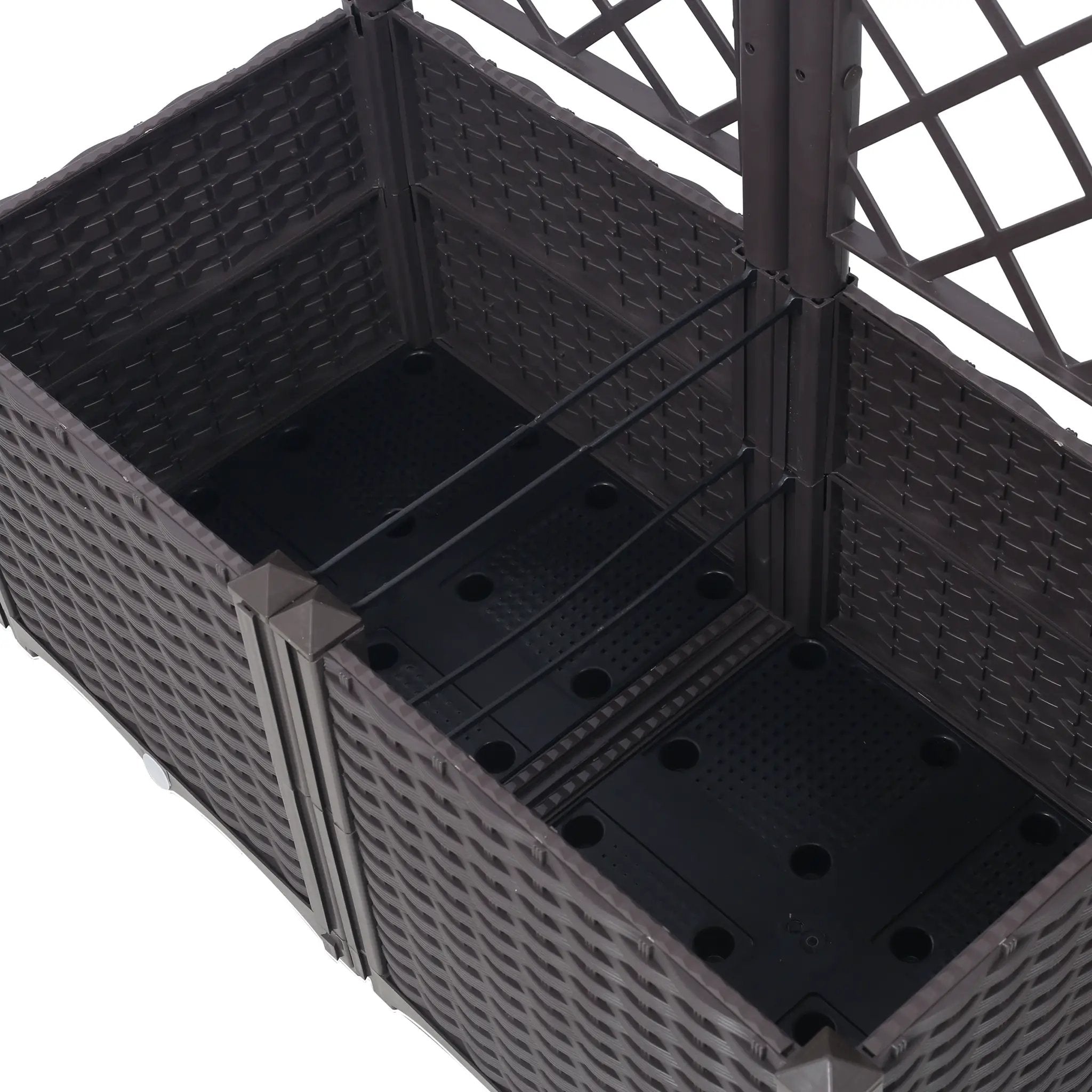 Poly Rattan Garden Planter by HouseOfZazla