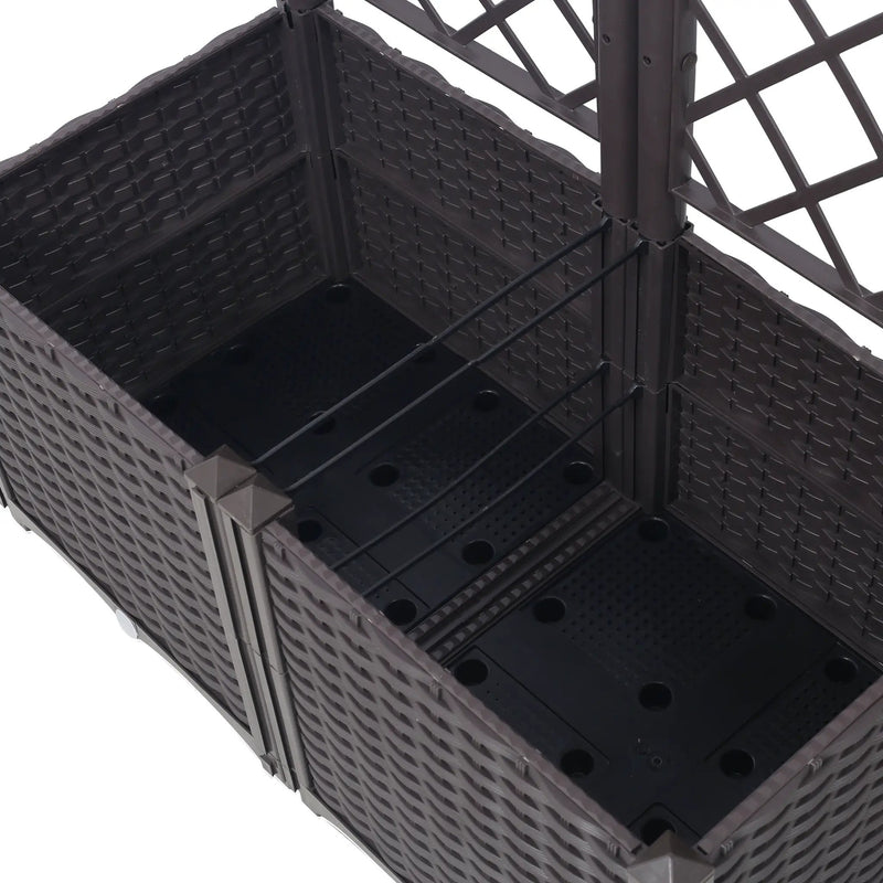 Poly Rattan Garden Planter by HouseOfZazla