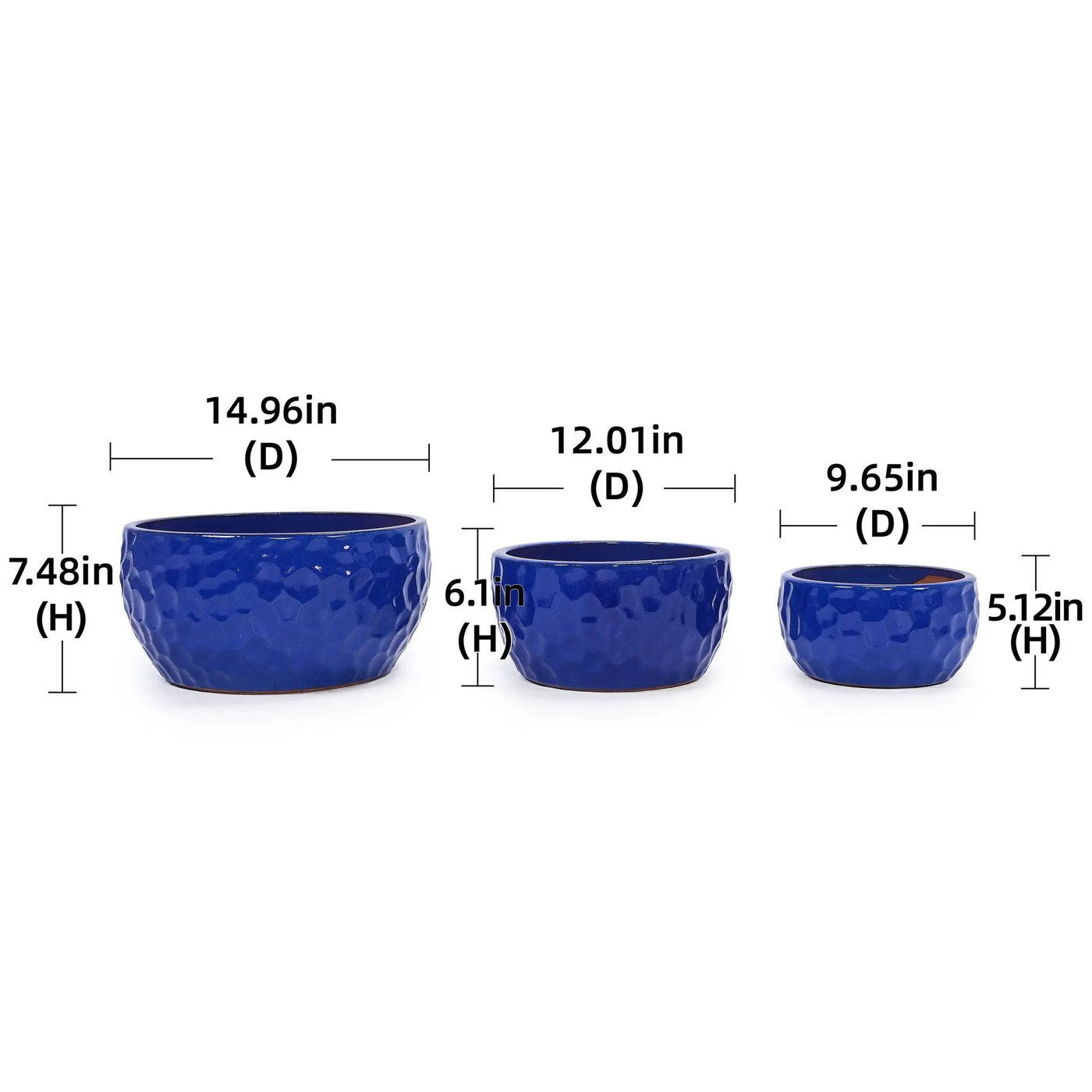 3 Pieces Ceramic Flowerpot by HouseOfZazla