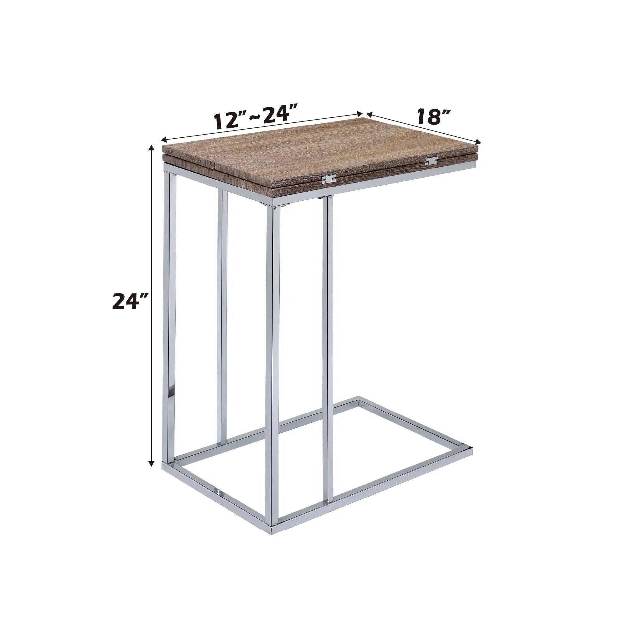Danson Weathered Accent Table - Oak by HouseOfZazla