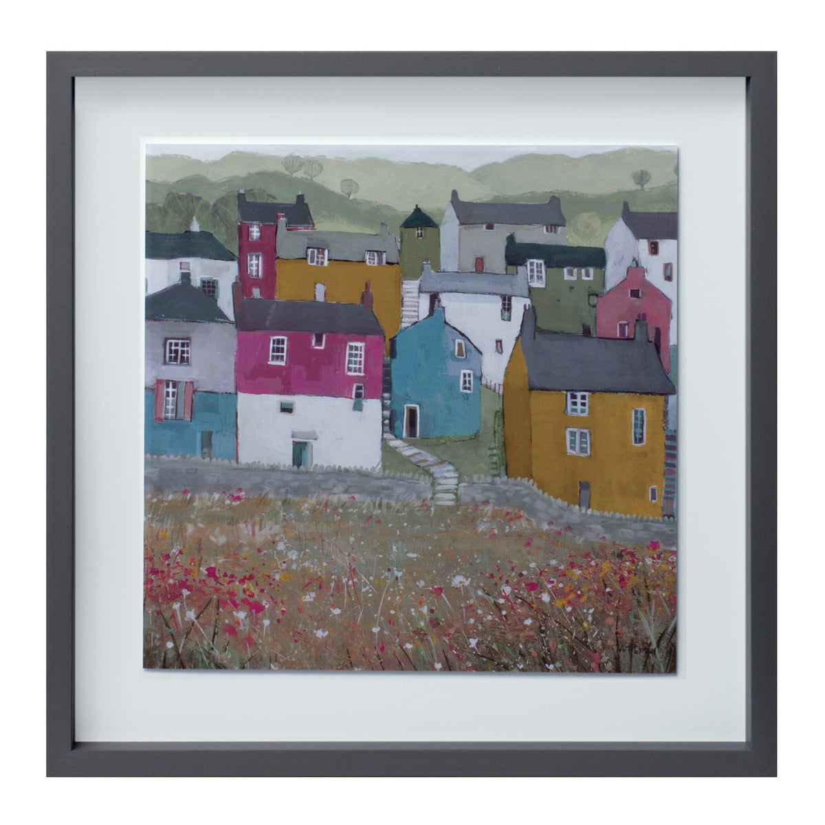 Wood framed house print (set of 2), photo 2 of 3