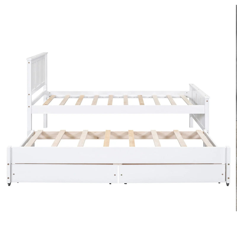 Platform Bed With Trundle And Drawers by Unique Piece Furniture