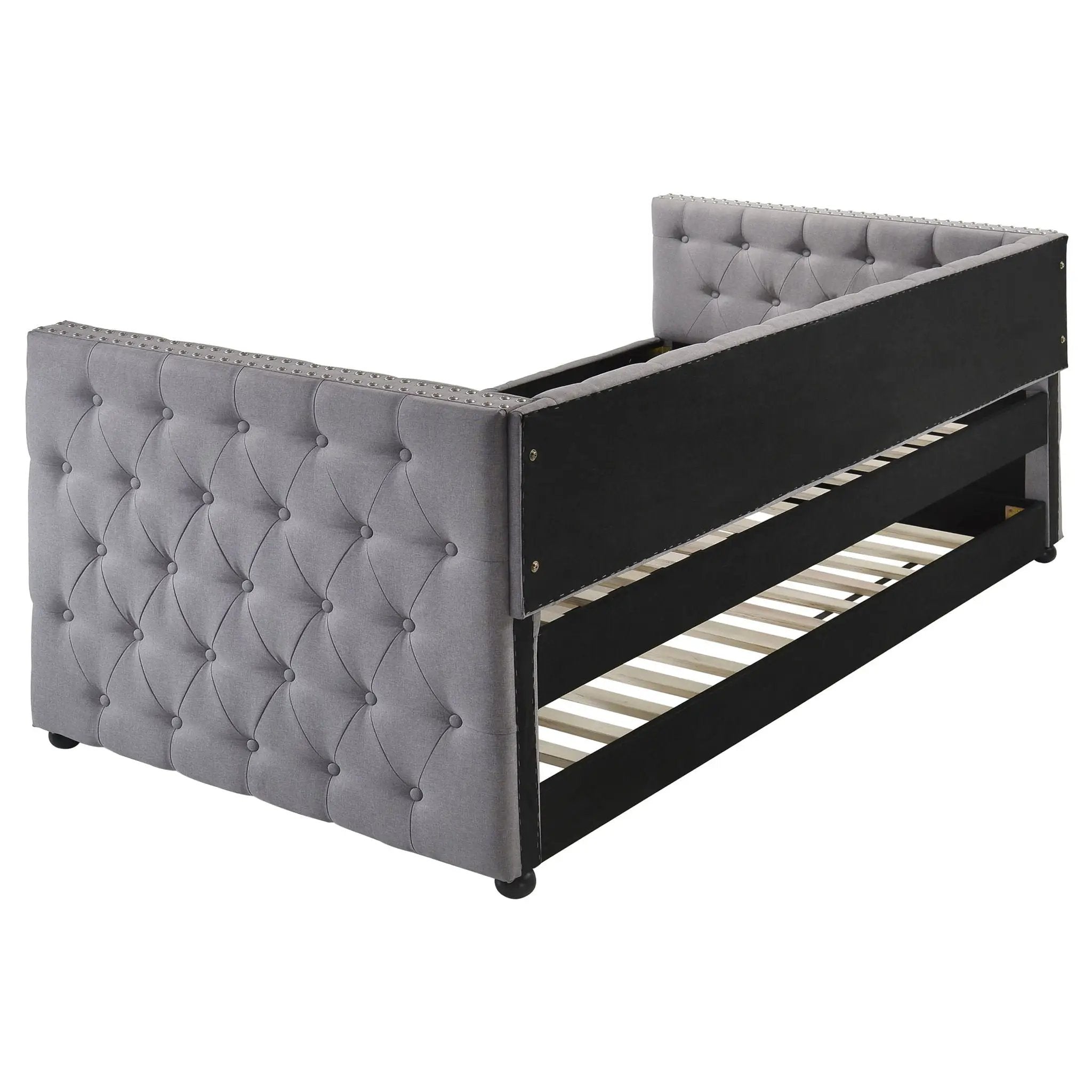 Mockern Upholstered Twin Daybed with Trundle Grey by Unique Piece Furniture