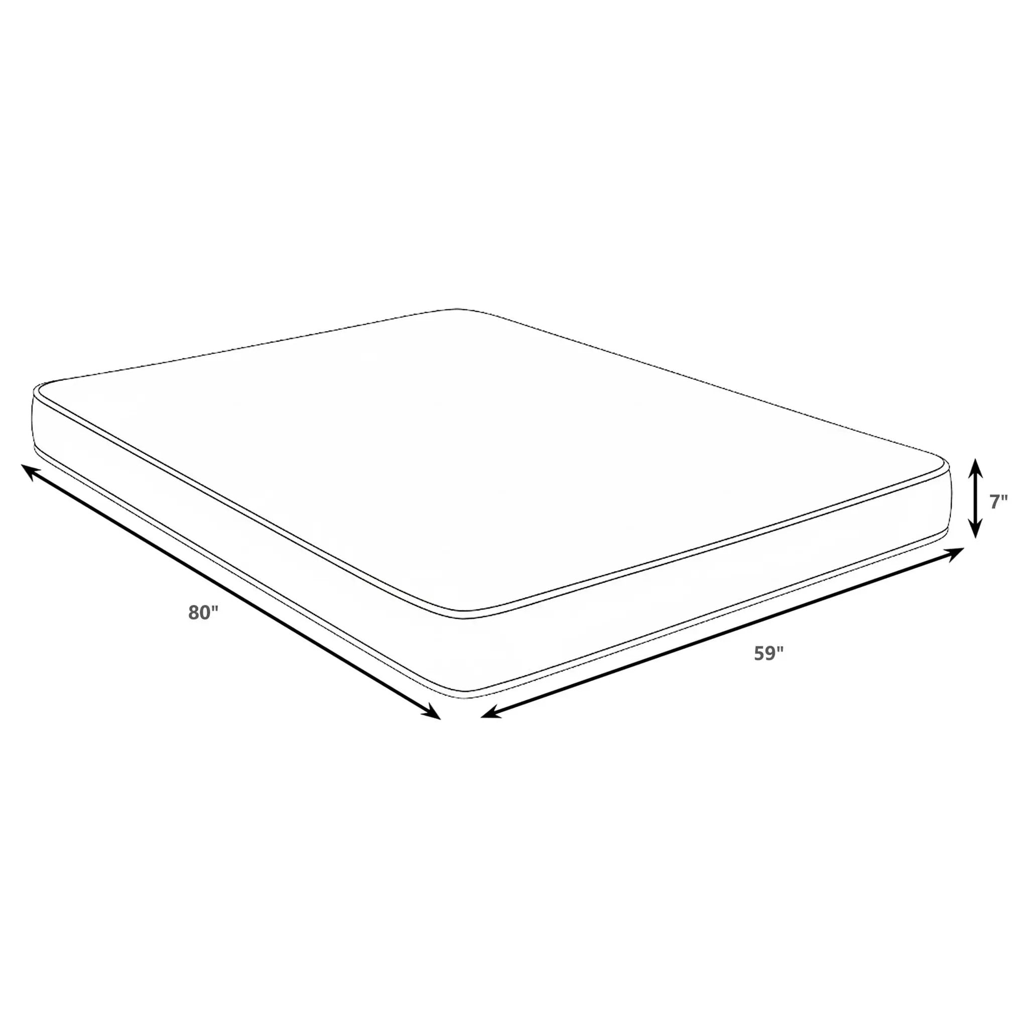 Kenyon 7-inch Queen Bamboo Cover Firm Foam Mattress by Unique Piece Furniture