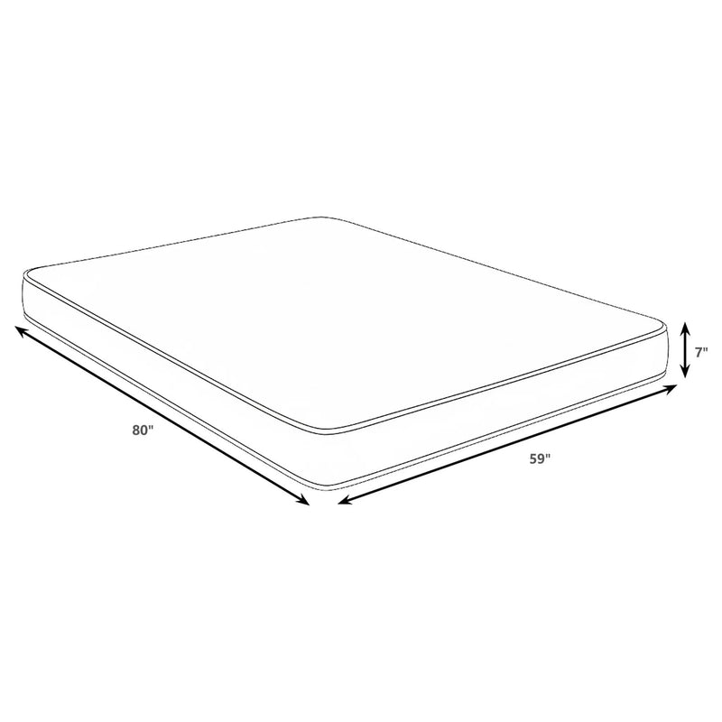 Kenyon 7-inch Queen Bamboo Cover Firm Foam Mattress by Unique Piece Furniture
