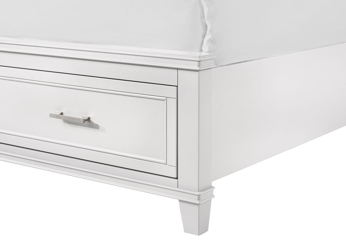 Ample Storage Bed with X Headboard - White, Gray, or Dark Brown, photo 9 of 15