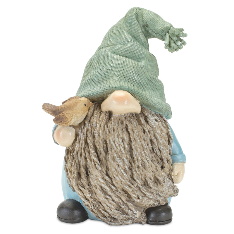 Stone Garden Gnome Figurine with Bird and Lantern Accent (Set of 4), photo 3 of 5