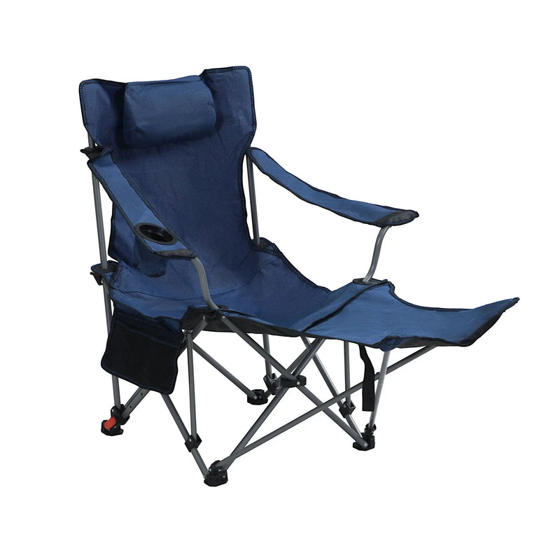 Outdoor Folding Adjustable Reclining Camping Chair with Cup Holder by HouseOfZazla