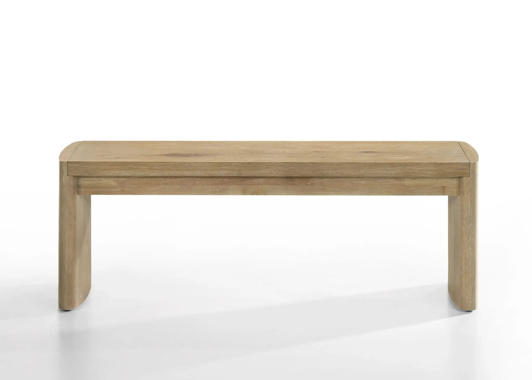 Magnus - 6 Piece Extendable Rectangular Dining Table Set With Dining Bench - Oak by HouseOfZazla