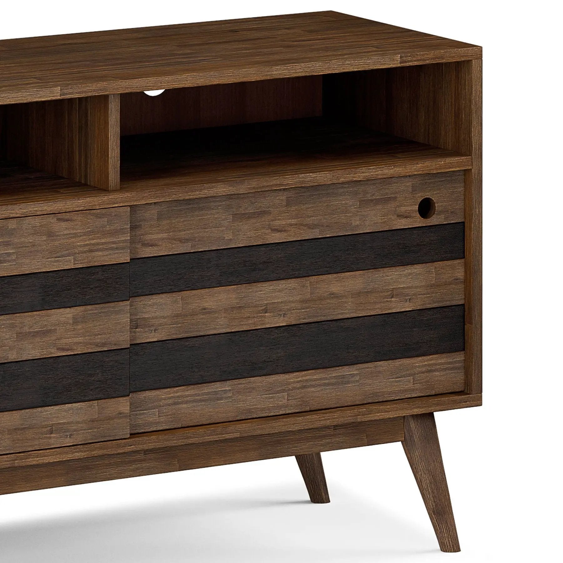 Clarkson - TV Stand - Rustic Natural Aged Brown by Unique Piece Furniture