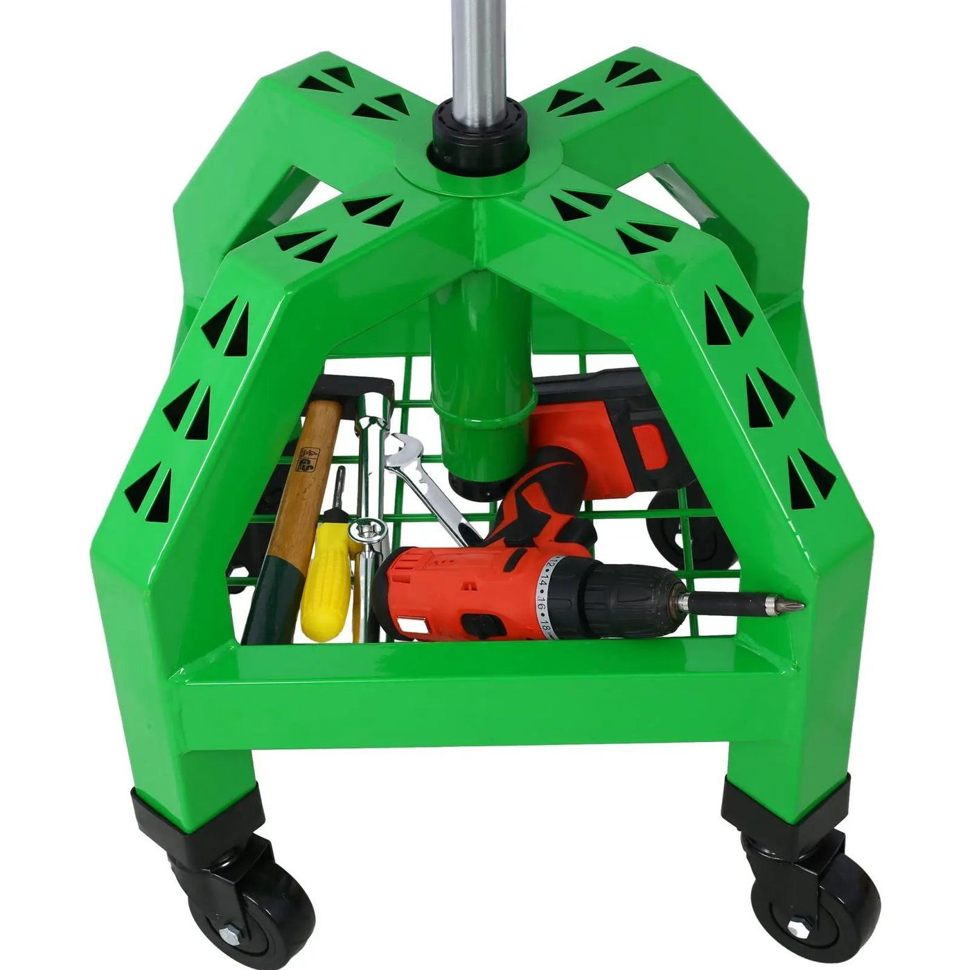 Pneumatic 360 Degree Swivel Stool, Mechanics Rolling Creeper Seat, Heavy Duty Rolling Mechanics Stool, Shop Stool With Casters by HouseOfZazla