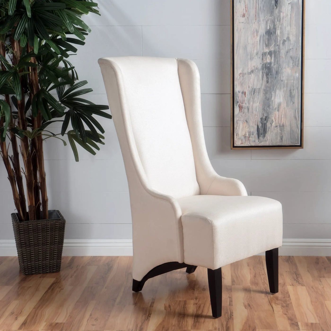Alight Upholstered Dining Chair With High Back And Birch Wood Legs by HouseOfZazla