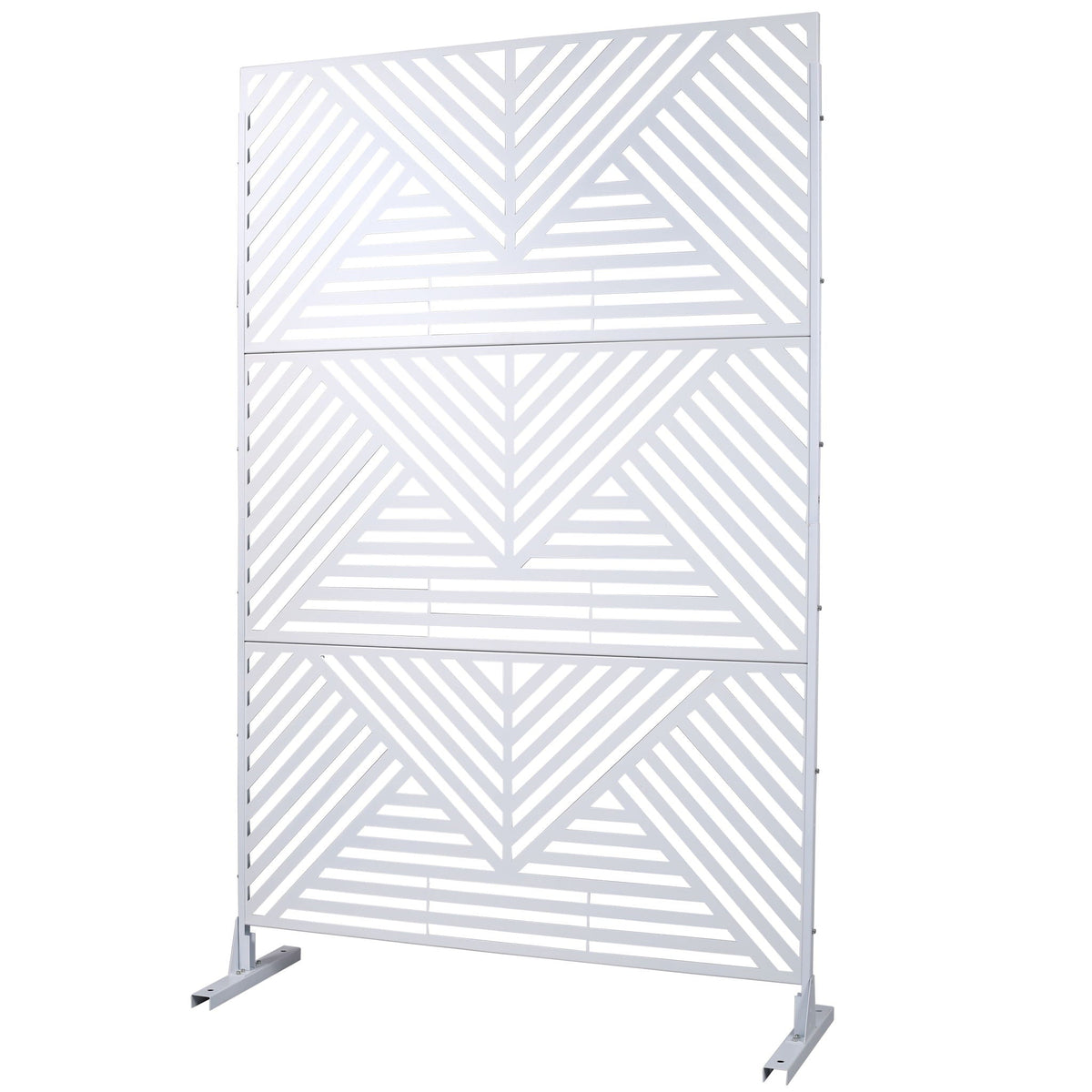 Freestanding Metal Privacy Screen Room Divider - Durable Steel, 48" x 16" x 76", photo 25 of 40