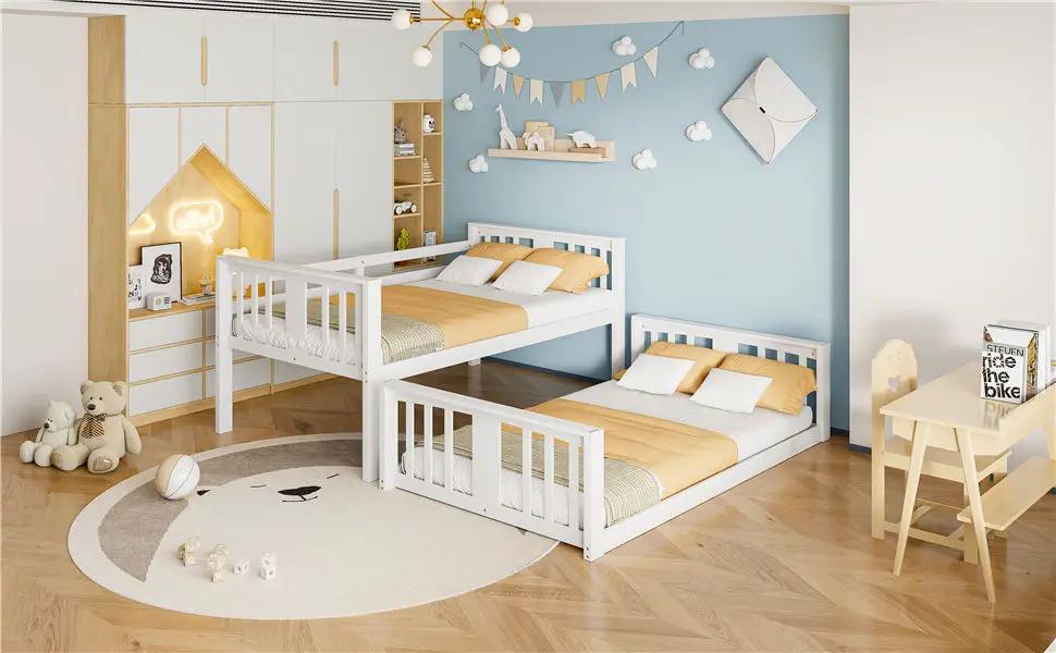 Solid Construction Bunk Bed & Ladder by HouseOfZazla