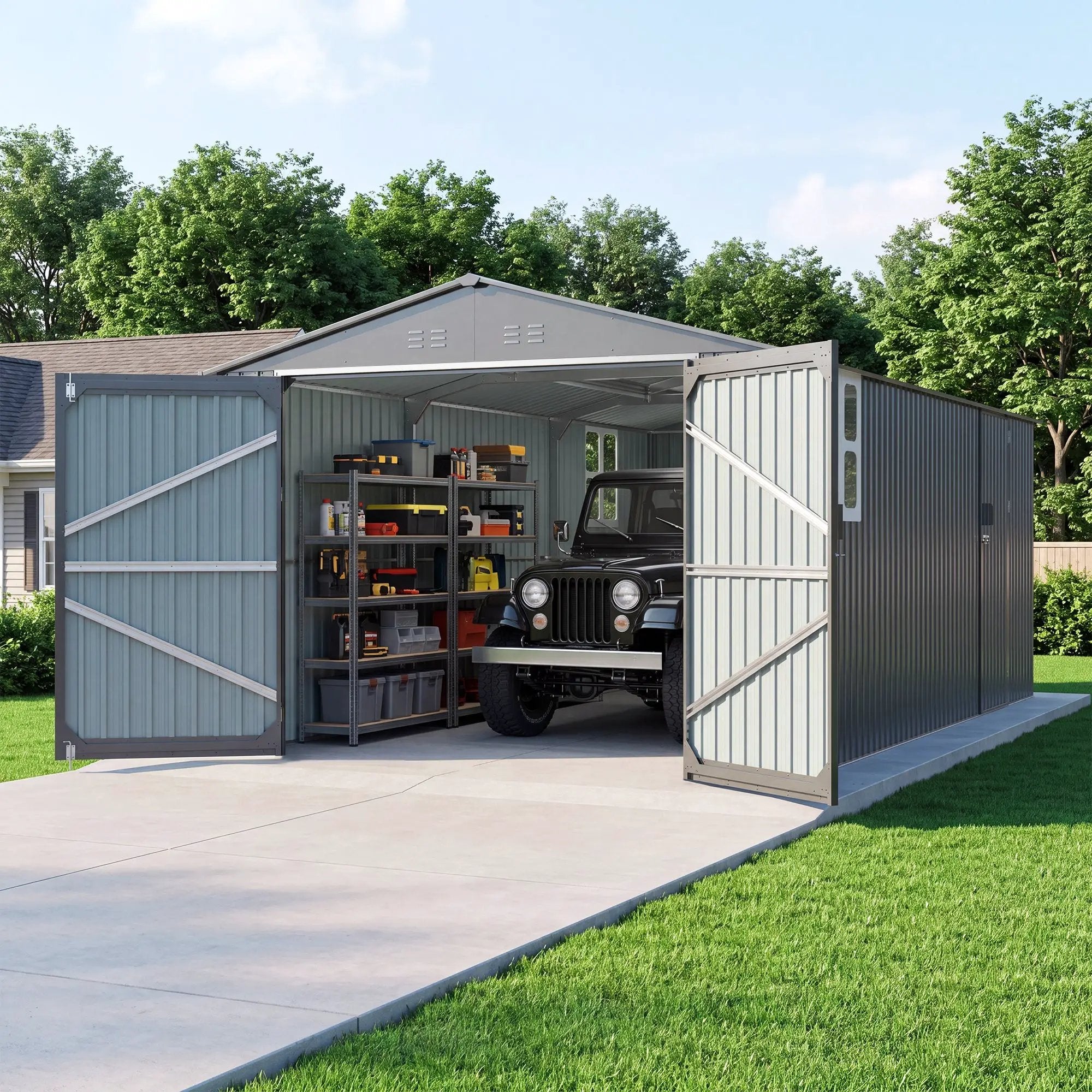 Outdoor Storage Shed 20x10 FT by HouseOfZazla