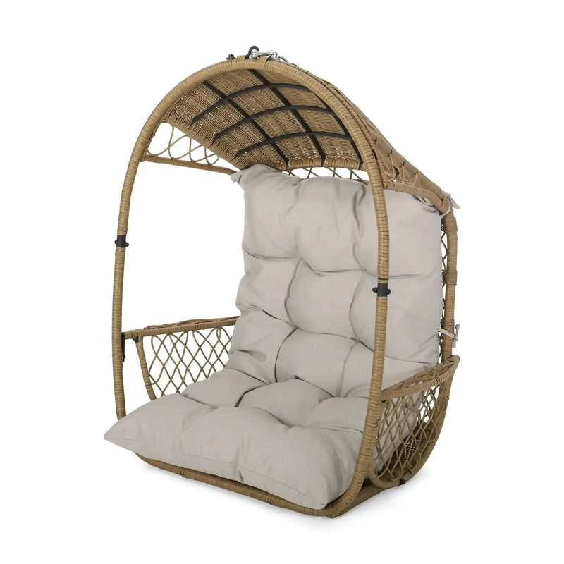 Malia Wicker Hanging Chair With Cushion by HouseOfZazla