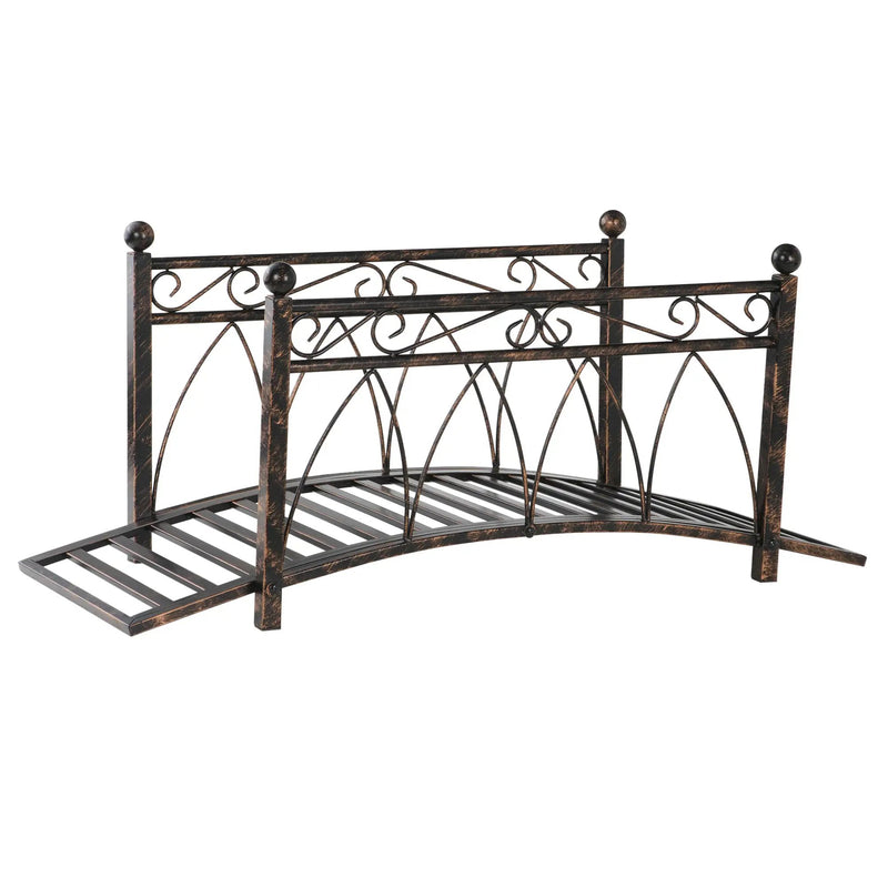Outsunny Metal Arch Zen Garden Bridge by HouseOfZazla