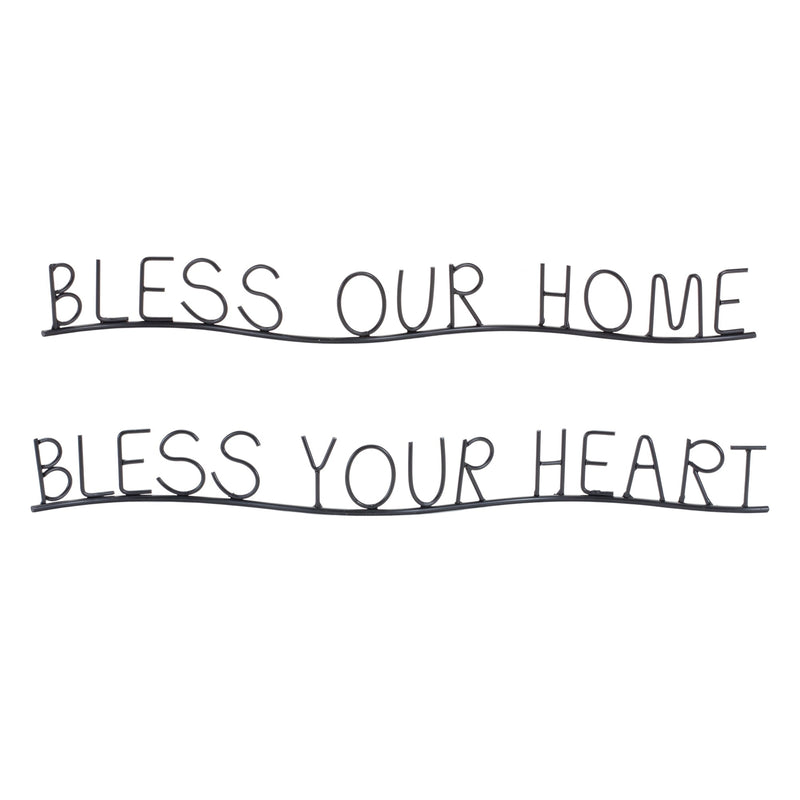 Bless our home and heart sentiment decor (set of 4), photo 2 of 2