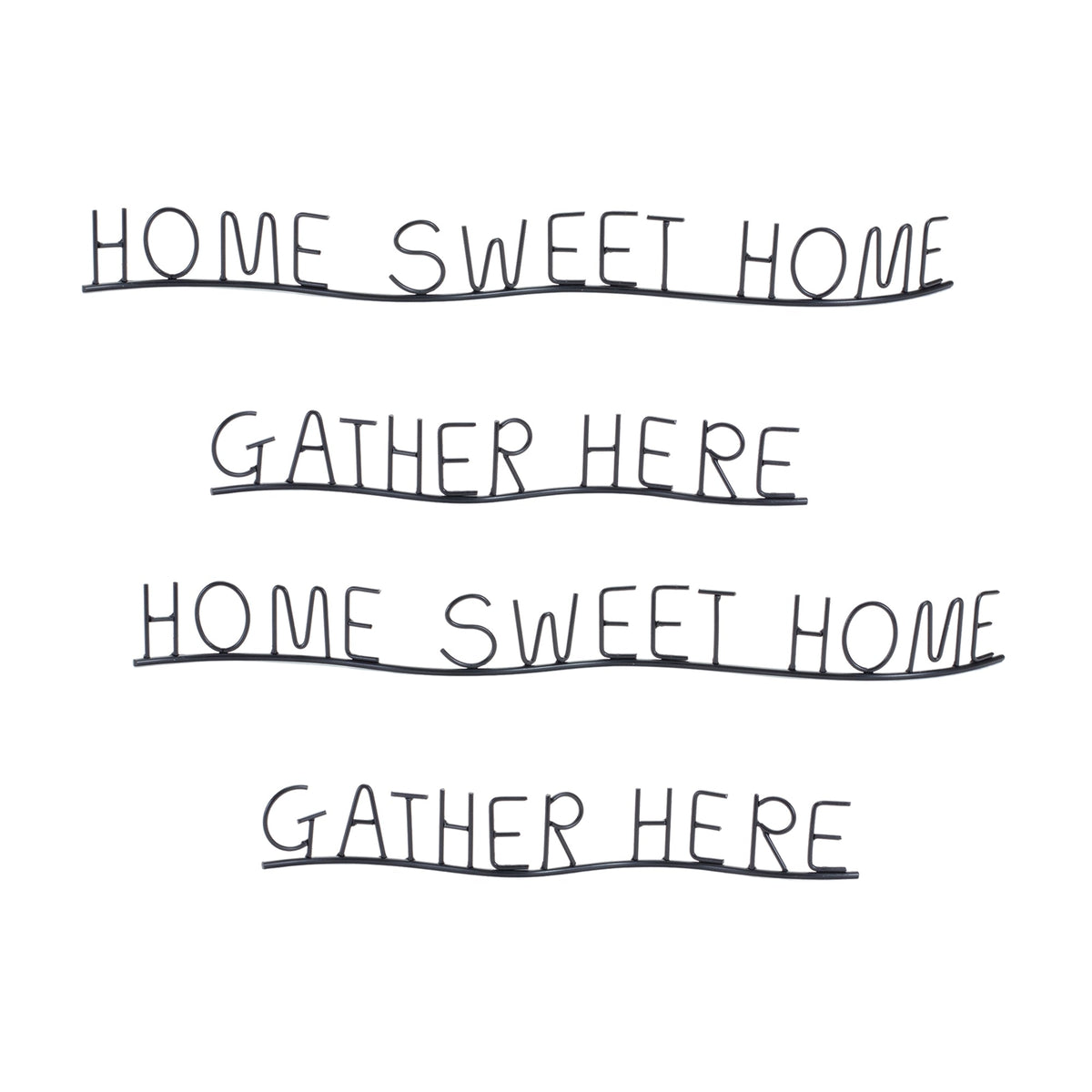 Gather and home sentiment decor (set of 4)