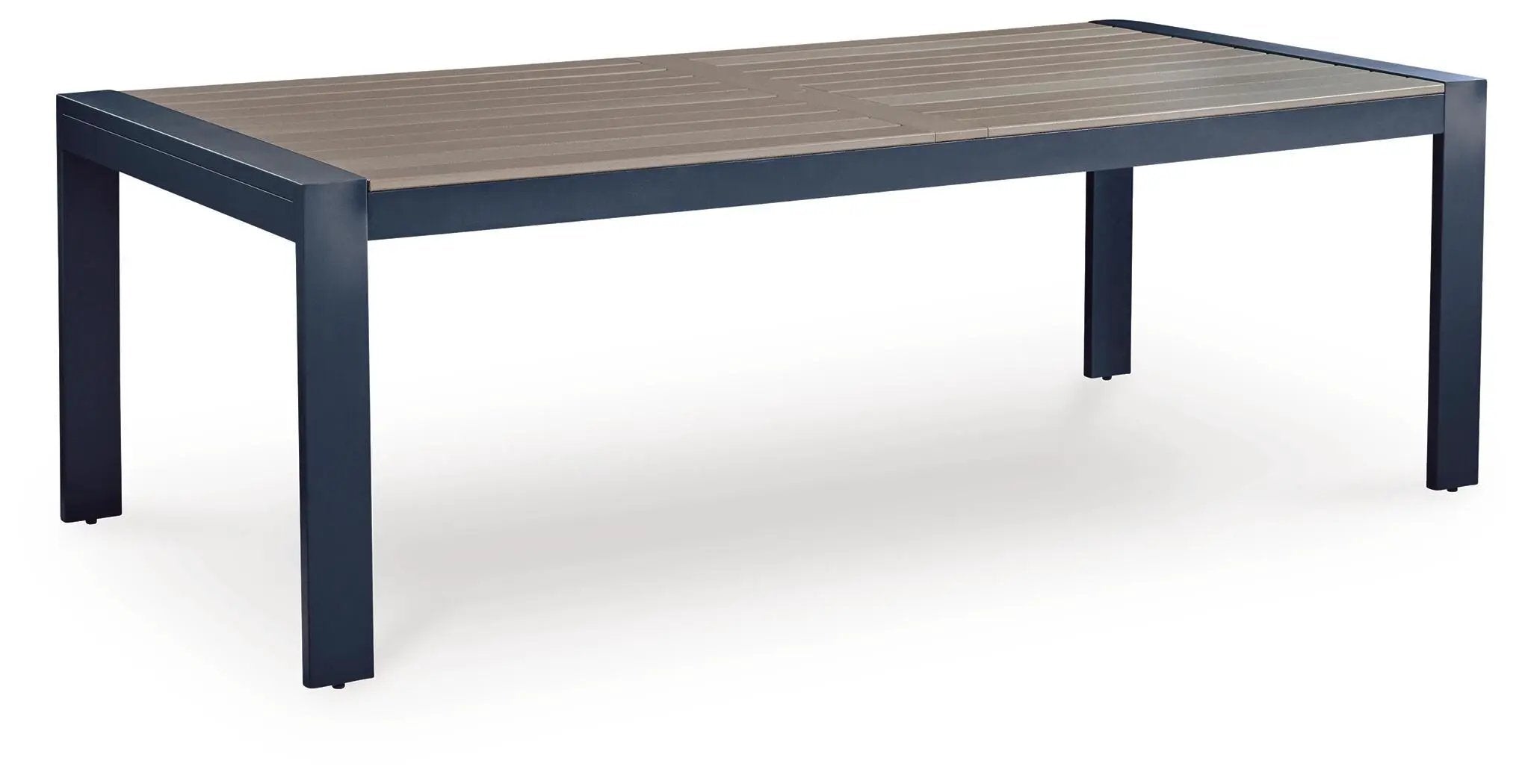 East Beach - Rectangular Dining Table With Umbrella Option - Blue by Unique Piece Furniture