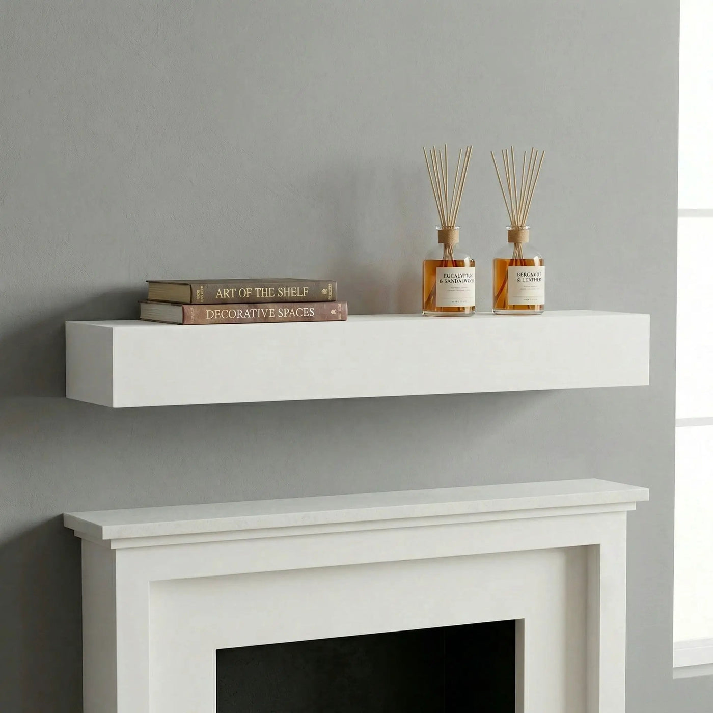 Fireplace Mantel Floating Shelf For Home Decor by HouseOfZazla