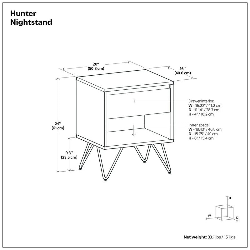 Hunter - Nightstand by HouseOfZazla