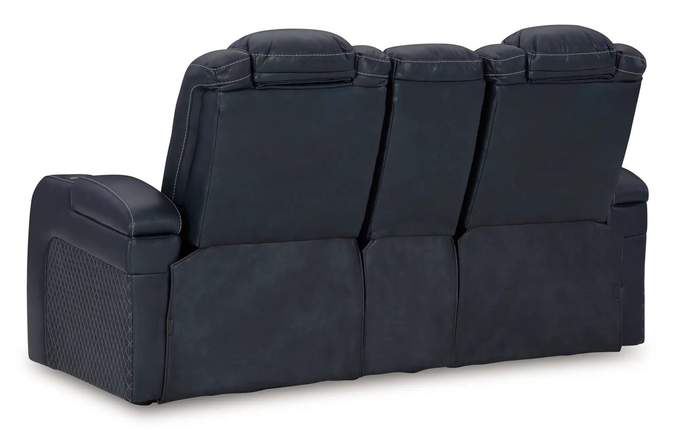 Fyne-dyme - Power Reclining Loveseat With Console/Adj Hdrst by Unique Piece Furniture