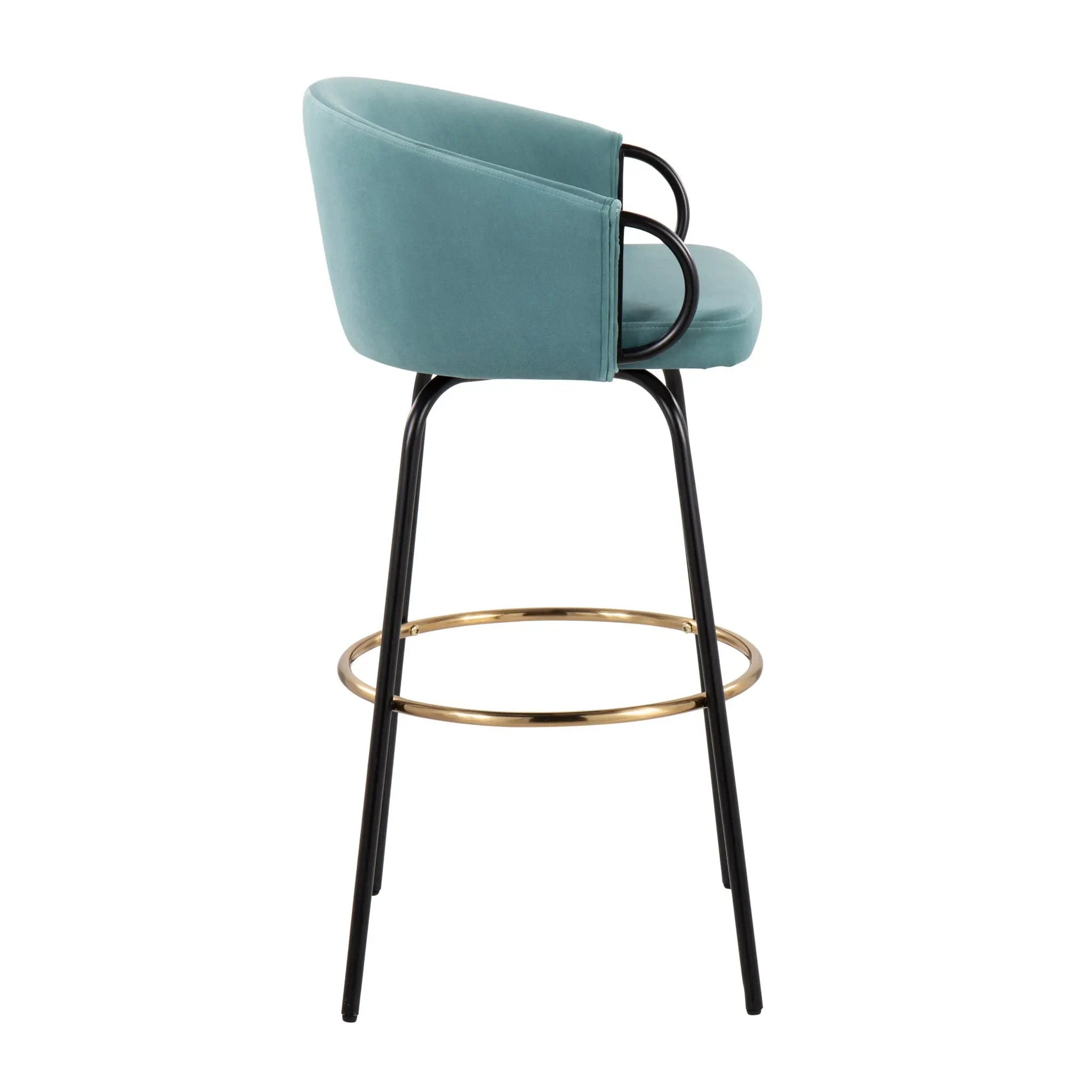 Claire - Contemporary / Glam Barstool With Footrest (Set of 2) by Unique Piece Furniture