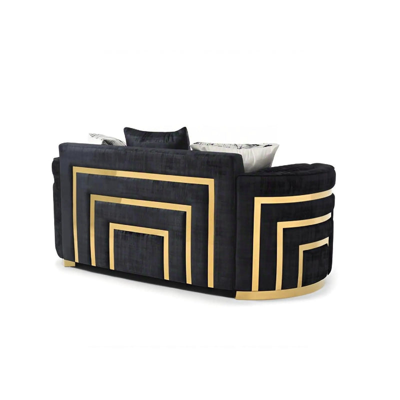 Soledad - Loveseat - Black by HouseOfZazla