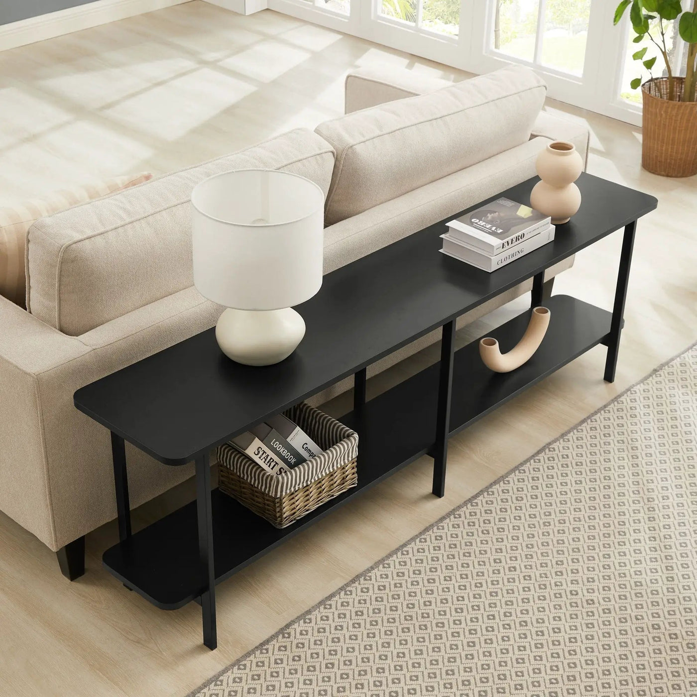 Celine - 2 Shelf Console Table by HouseOfZazla