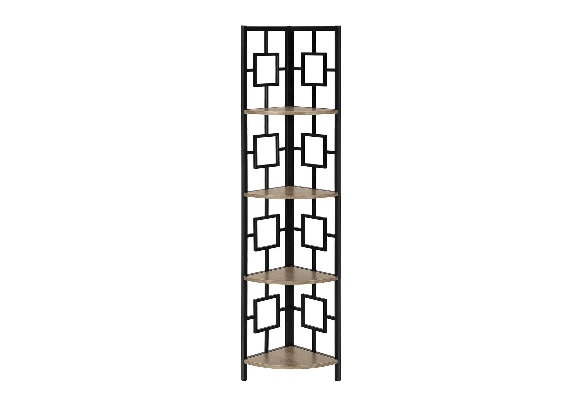 4 Tier Corner Bookshelf - Contemporary & Modern by HouseOfZazla