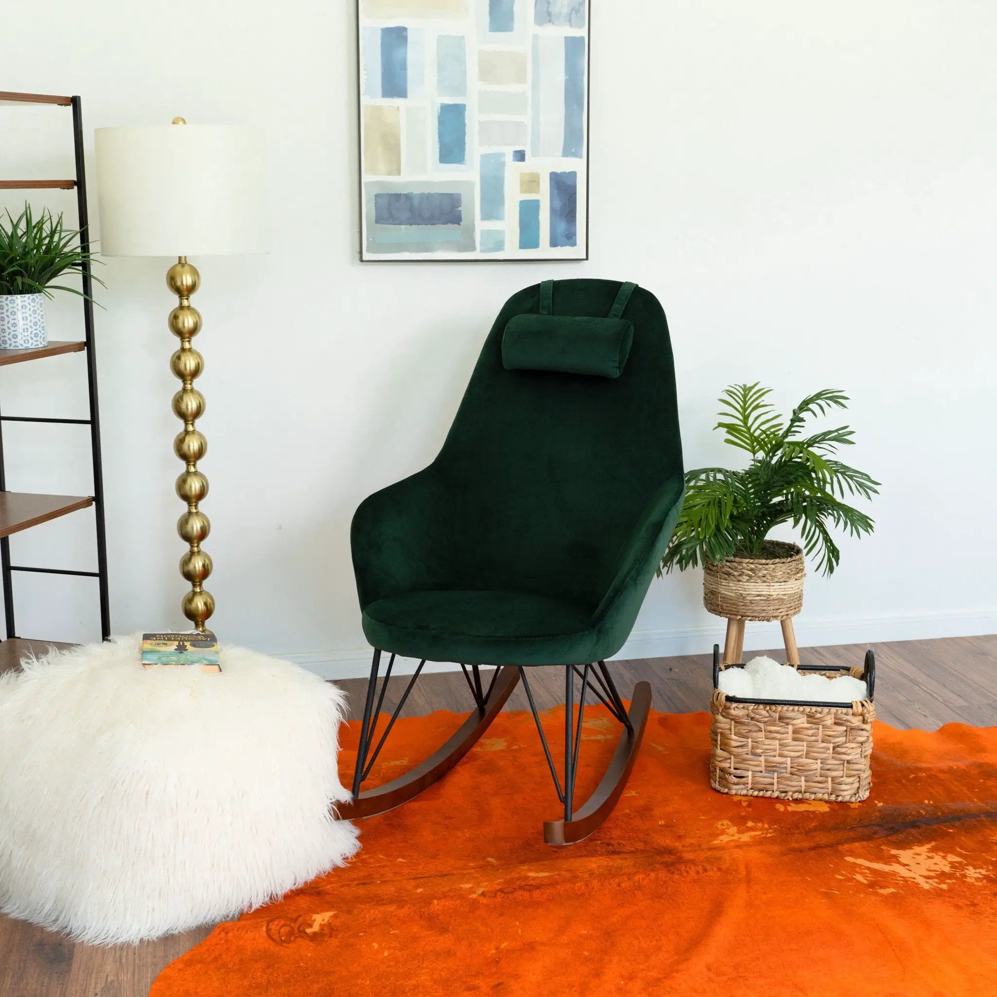 Chloe - Mid Century Modern Rocker Livingroom And Bedroom Chair by Unique Piece Furniture