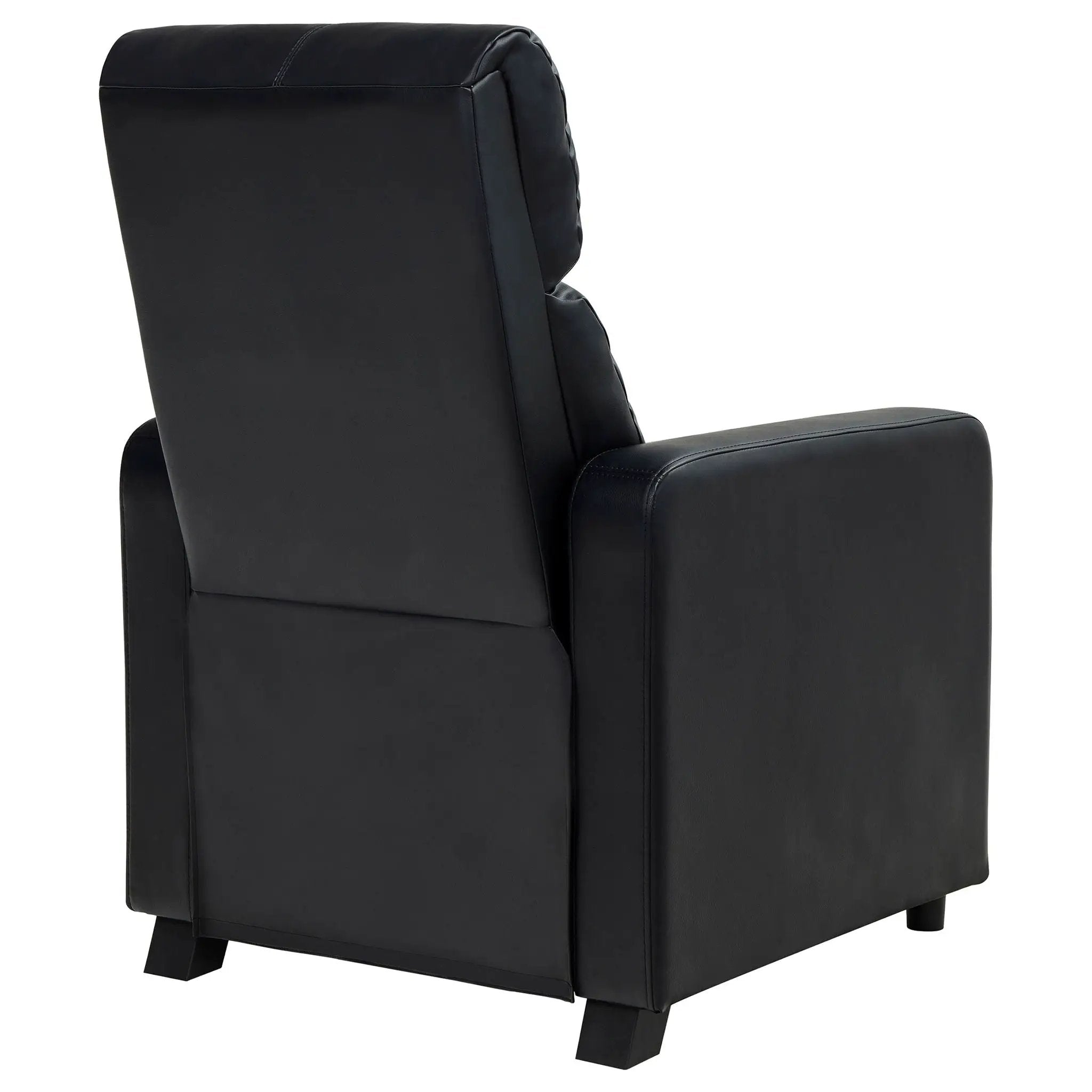 Push Back Recliner - Black by Unique Piece Furniture