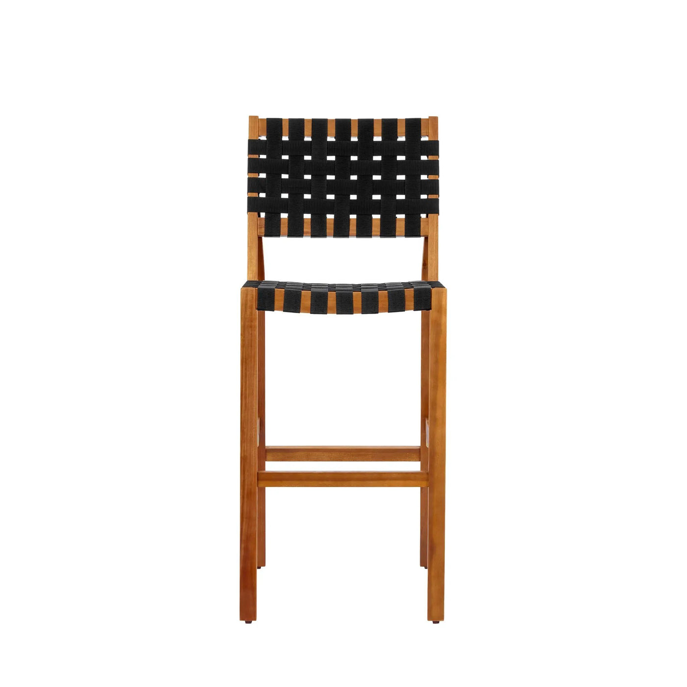 30.5 Inch Seat Height Outdoor Acacia Solid Wood Patio Side Chair by HouseOfZazla