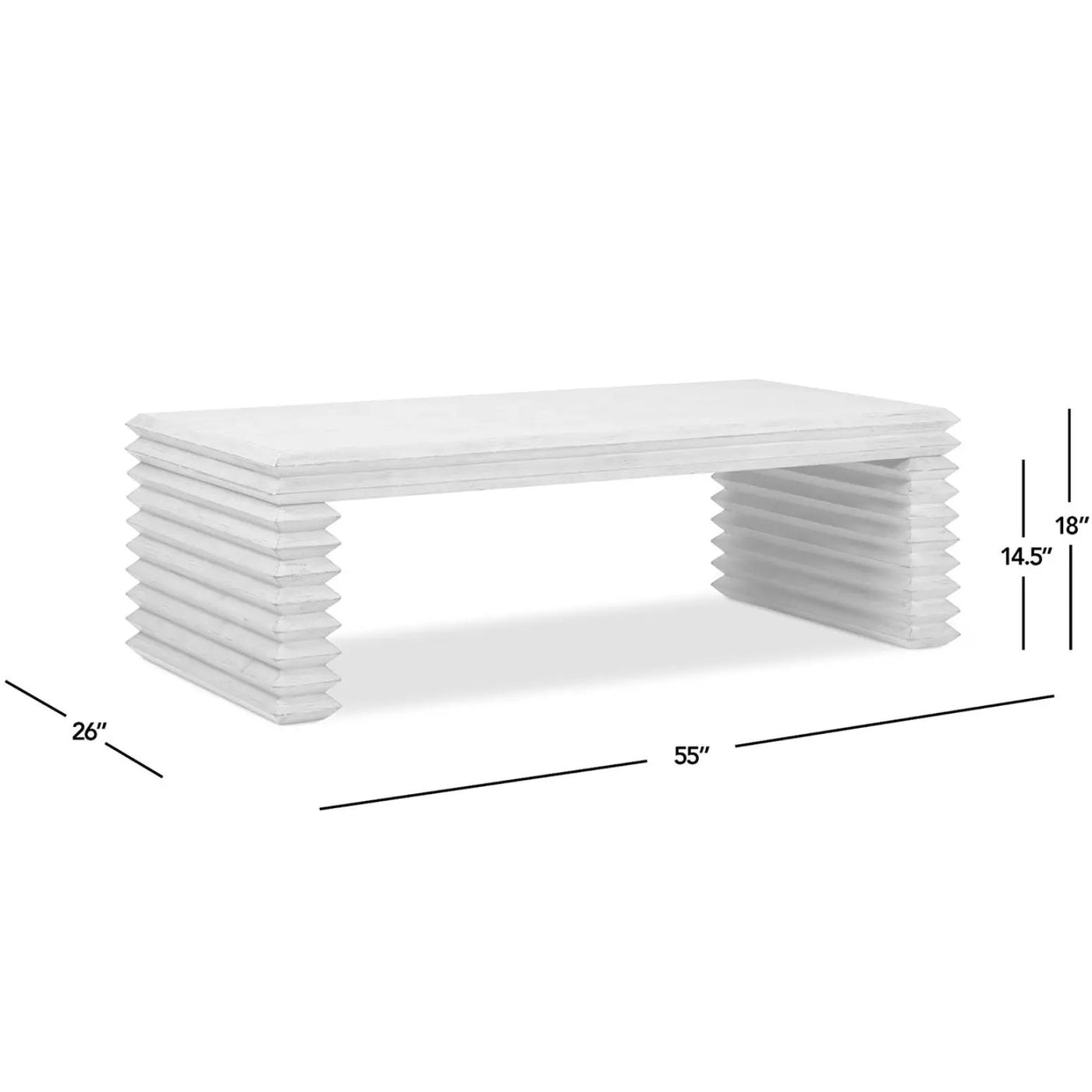 Veda - Geometric Waterfall Table by HouseOfZazla