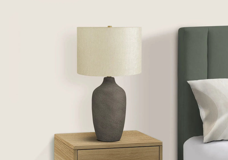 Lighting, Table Lamp, Ceramic, Resin, Contemporary - Gray by HouseOfZazla